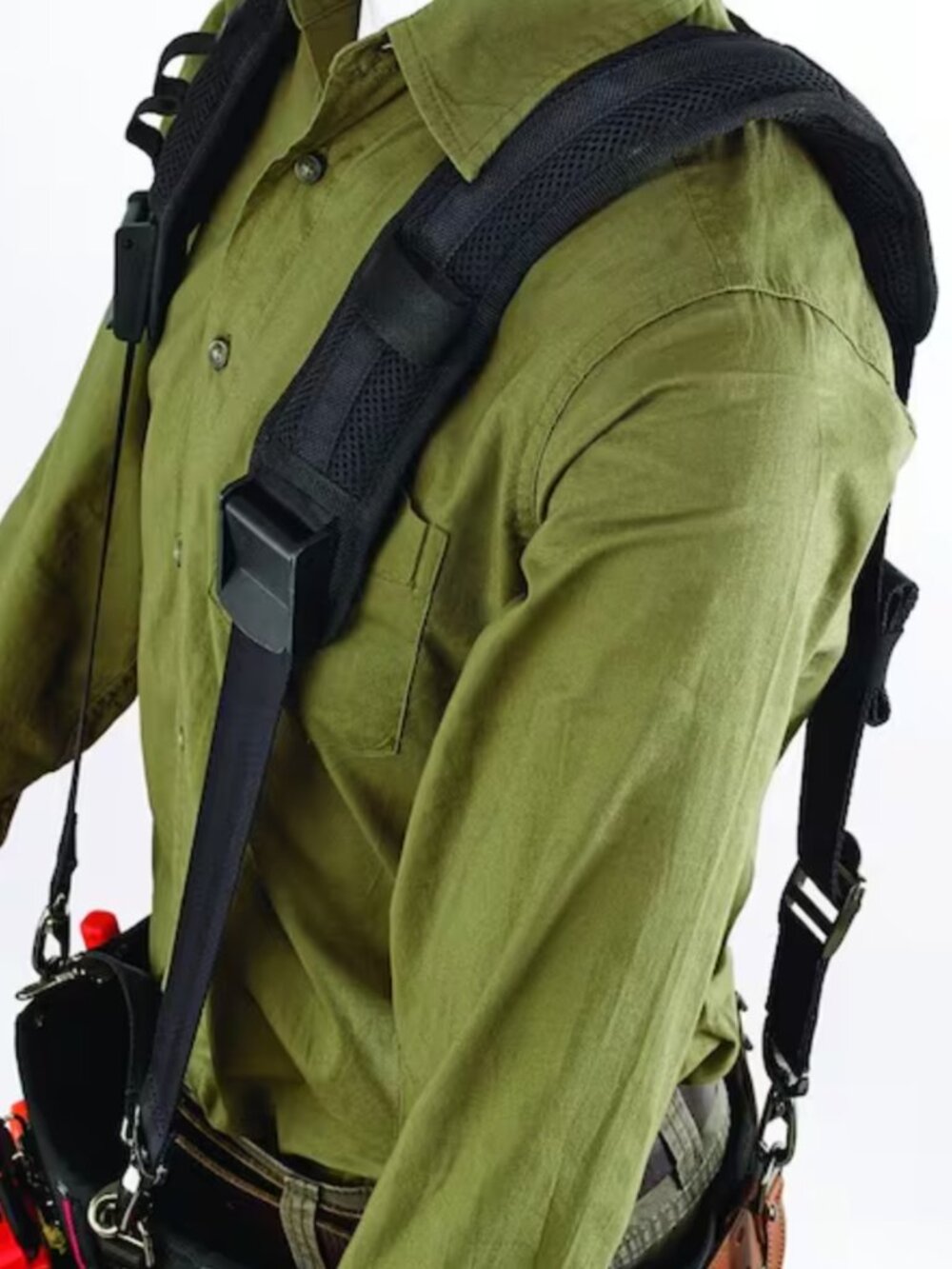 Universal Sliding Rig Tool Belt Support in Black